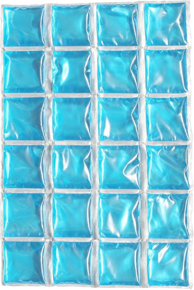 ICY-COOLS Reusable Ice Packs for Coolers - Flexible Ice Sheets, Flat and Long-Lasting for Camping or Lunch Boxes, 10x16 & 8x12, 1 or 3 Pack