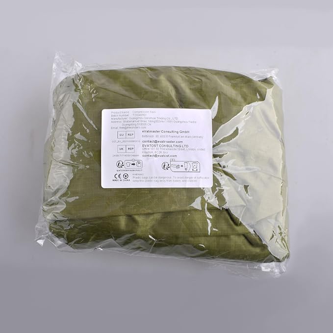 TRIWONDER Compression Sack Nylon Compression Stuff Sack Compression Stuff Sack Sleeping Bag Stuff Sack Ditty Bags with Dust Flap for Backpacking, Hiking, Camping, Traveling