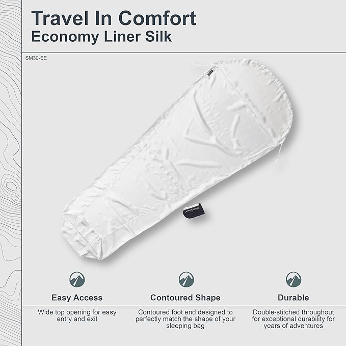 COCOON - Premium - Economy Silk MummyLiner - Natural