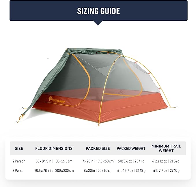 Sea to Summit Ikos Lightweight Tent for Backpacking and Car Camping