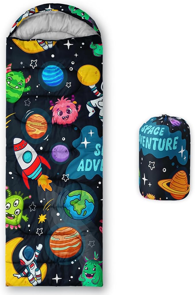 Sleeping Bags for Adults Kids,Backpacking Camping Sleeping Bag for Girls Boys Lightweight Waterproof Cold/Warm Weather Sleeping Bag for All Season