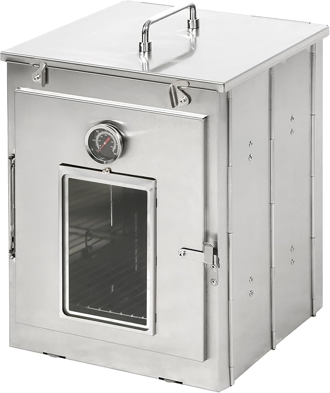 REDCAMP 16" H Foldable Camping Oven with Storage Handbag,Stainless Steel Portable Camping Stove for Baking Cinnamon Rolls, Breads and Muffins with Wood Burning Fire,Propane Stoves,Campers,Baking BBQ