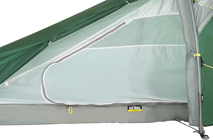 Tatonka Kyrkja 1 Person Tent Waterproof Very Light Tunnel Tent with Small Pack Size Side Entrance and Apse 270 x 125 x 90 cm