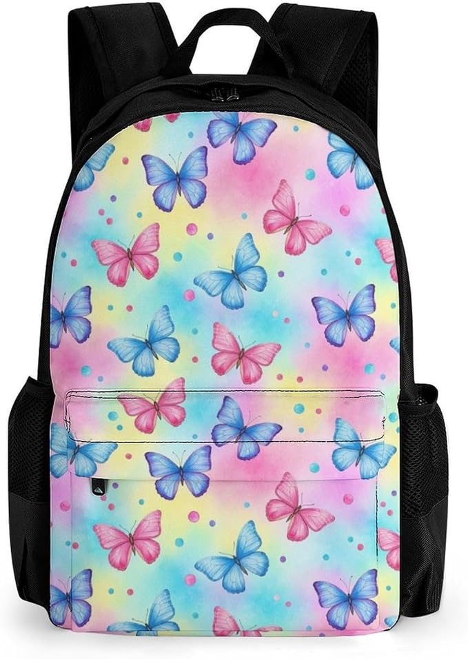 Large Rucksack for Outdoor Hiking and Camping with Daypack Design, Butterfly Daypack Backpack Men Women