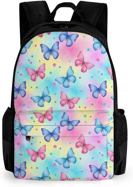 Large Rucksack for Outdoor Hiking and Camping with Daypack Design, Butterfly Daypack Backpack Men Women