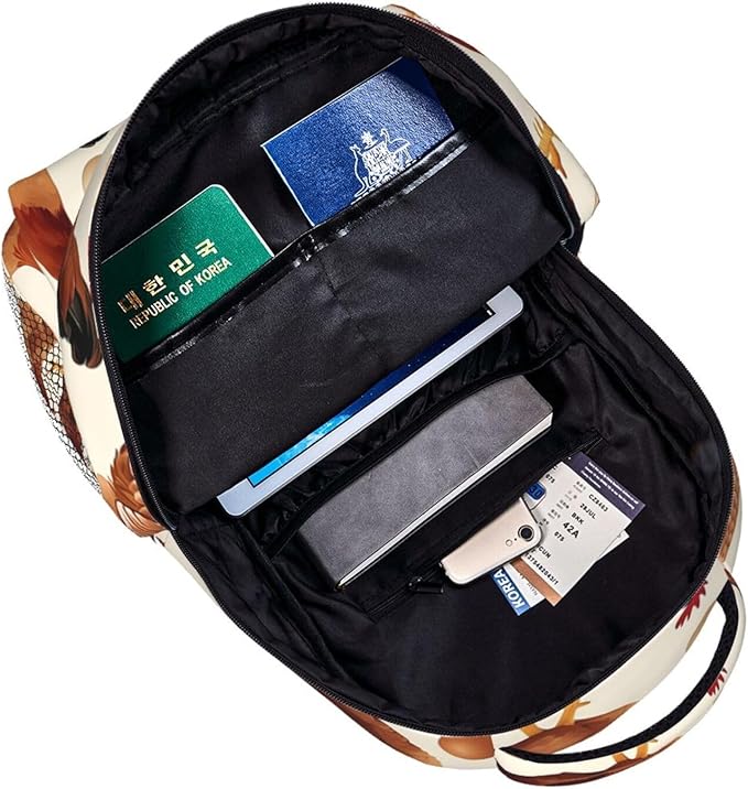 Lightweight Rucksacks for Camping Picnic Walking Cycling, Large Capacity Multipurpose Anti-Theft Carry On Bag, A Brood Of Chickens Travel Hiking Camping Rucksack