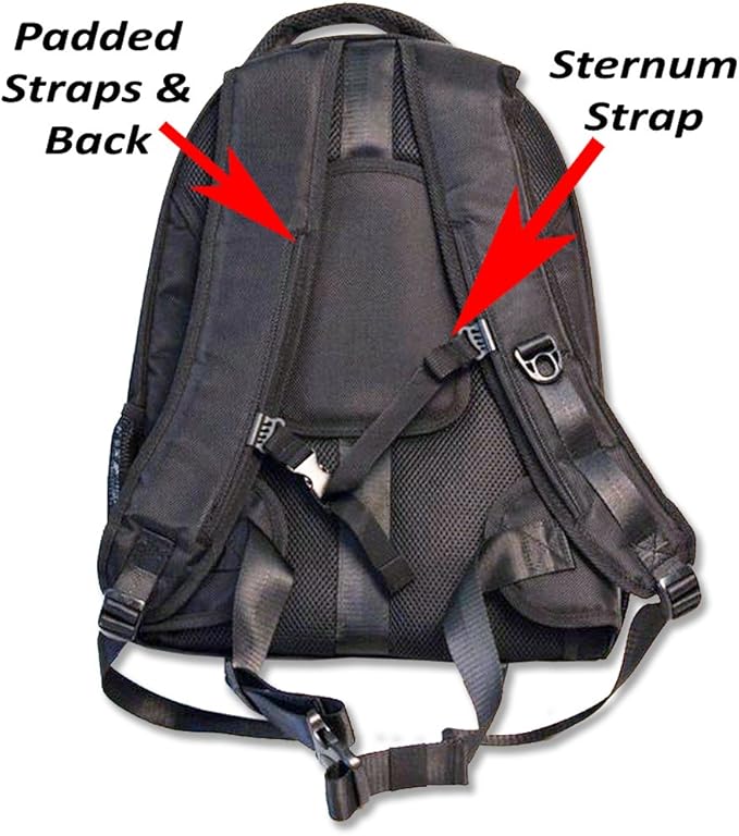 solar powered backpack, charge mobile devices, Take Your Power with You - Stay Charged My Friends !! - Black