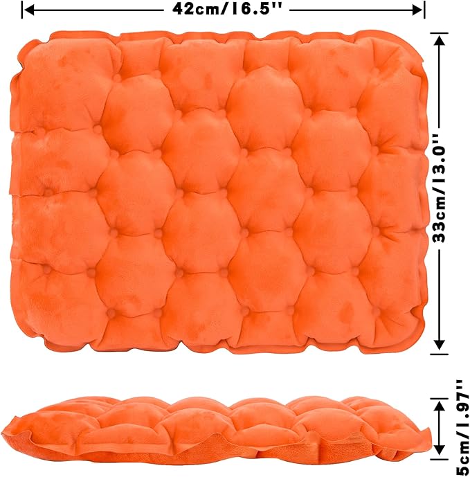 ONTYZZ Inflatable Seat Cushion Lightweight Stadium Seat Pad Travel Air Seat Cushion for Hiking Office Airplane Stadium Car