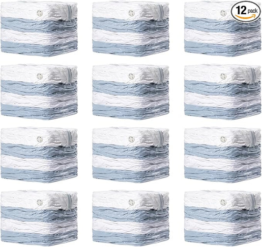 TAILI 12 Pack Vacuum Storage Bags, Jumbo Cube 31x40x15 Inch, Extra Large Vacuum Seale Bags for Comforters Blankets, Bedding, Clothing, Space Saver Closet Organization, Clear