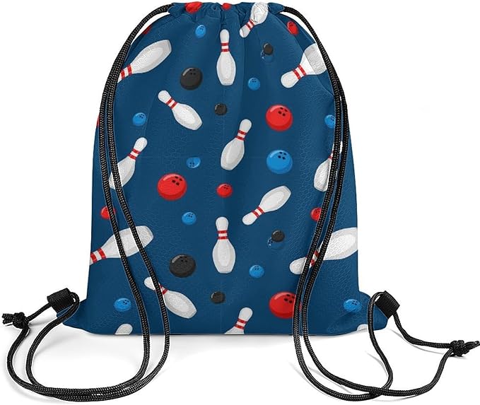 Theft Proof Drawstring Backpack Cinch Sack Water Resistant for Travel Camping Sports Equipment Men Women, Bowling Ball Bags