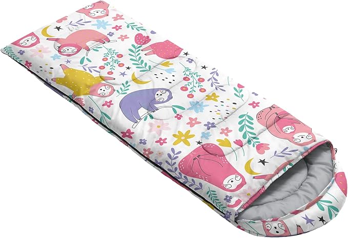 QOOMO Camping Sleeping Bags,3 Season Warm & Cool Weather,Lightweight,Waterproof Sleeping Bags for Adults & Kids,Traveling,and Outdoors,Camping Gear Equipment