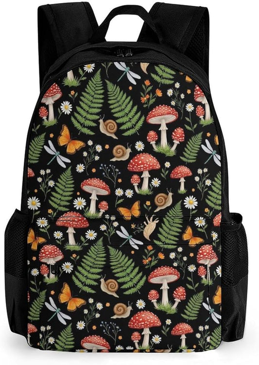 Casual Daypack Mushroom Trekking Travel Hiking with Climbing Shoulder Bag, Shoulder Book Bags