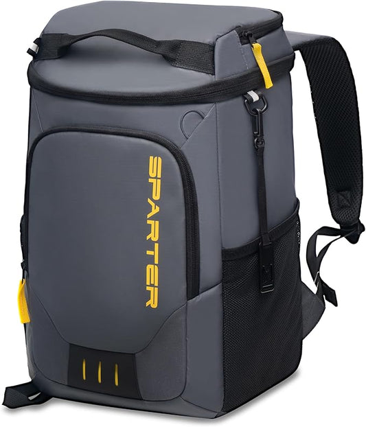 SPARTER Backpack Cooler Insulated Leak Proof 33/49 Cans, 2 Insulated Compartments Thermal Bag, Portable Lightweight Beach Travel Camping Lunch Backpack for Men and Women
