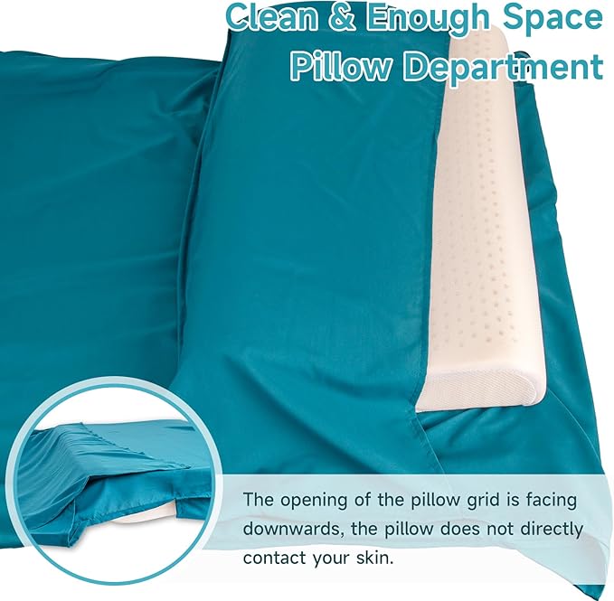 Sleeping Bag Liner, 9.5oz Ultralight Satin Travel Sheets for Hotel with Two Way Zippers, Silky Camping Sheets & Adult Sleep Sack for Backpacking Hiking Business Trips