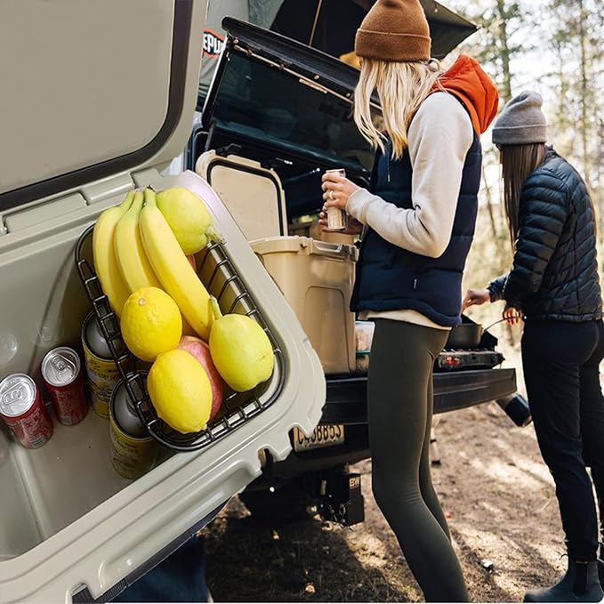 Cooler Basket Compatible with YETI Roadie 24, Dry Goods Wire Cooler Rack Storage Will Keep Smaller Items Dry and Stay Goods High for Roadie 24 Ice Chest Good to Hold Fruit, Utensils, etc