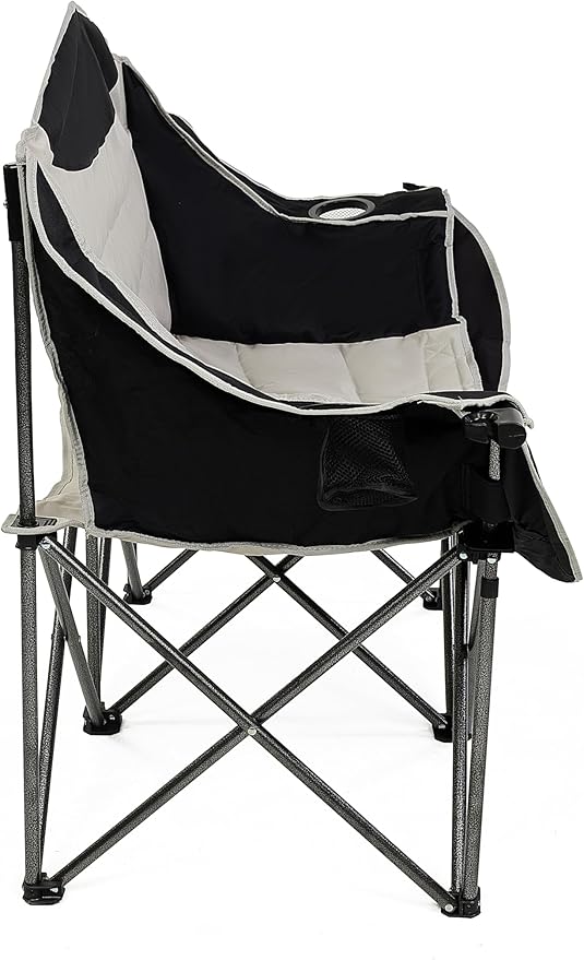 Double Camping Chair, Oversized Folding Loveseat Camping Chair for Adult Heavy Duty 2 Person Camping Chair Lawn Chair Camping Couch