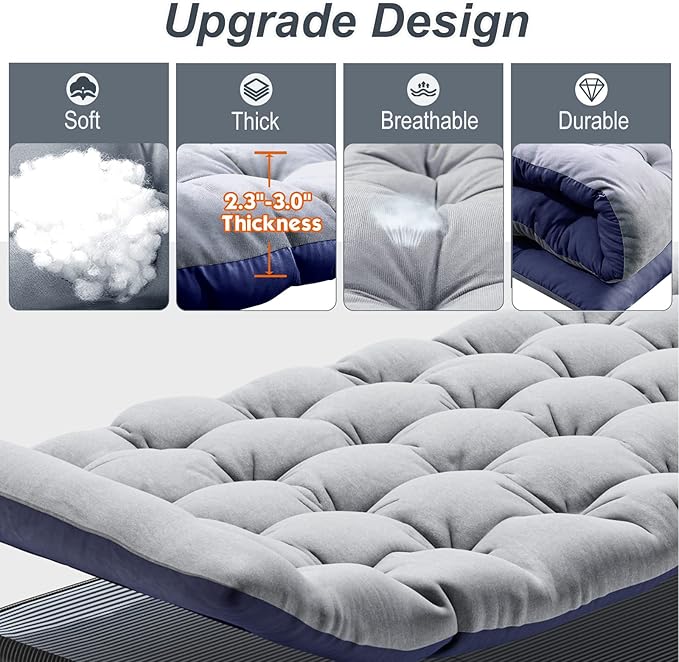 ABORON Camping Cot for Adults, Folding Sleeping Cot with Mattress, 500 lb Capacity Heavy Duty Outdoor Folding Sleeping Bed, Portable Cot Bed for Camping, Indoor Guest Use, Home & Travel