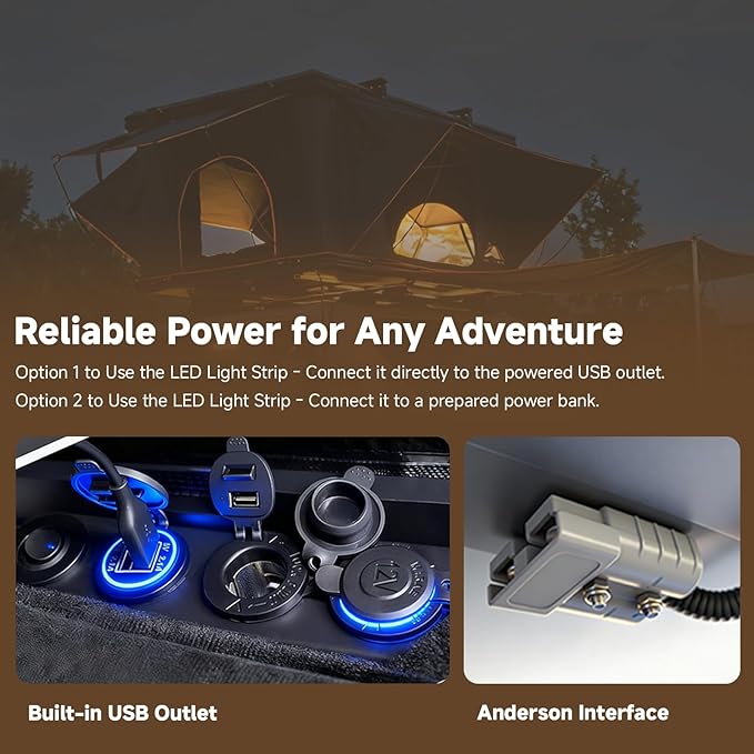 Pioneer Pro Rooftop Tent Hard Shell with USB Outlet, Summer Side Awning, Winter Thermal Liner&Luggage Racks for 4 Season Camping, Aluminum Pop Up 2-3 Person Roof Tent for Truck Jeep SUV Van Trailer