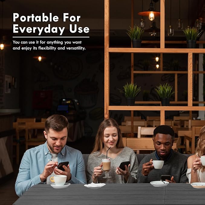 6ft Table, Foldable Table with Foldable, Easy to Carry, for Family Gatherings, Outdoor Gatherings, Indoor