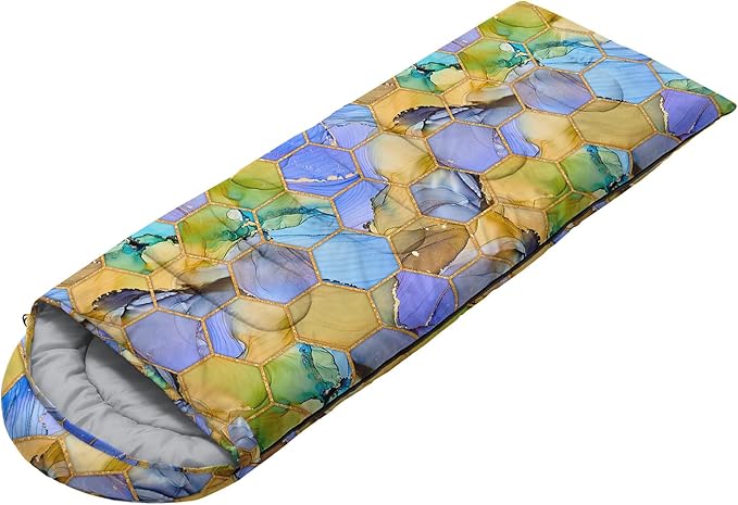 Sleeping Bags for Adults and Kids Camping Sleeping Bags for Girls and Boys Lightweight Waterproof Cold/Warm 3-Season Outdoor Travel with Compression Bags