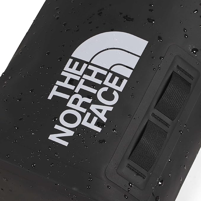 The North Face Base Camp Dry Bag - Roll-Top Waterproof Stuff Sack, Ideal for Camping Gear & Kayak Accessories, TNF Black/TNF White, 12 Liters