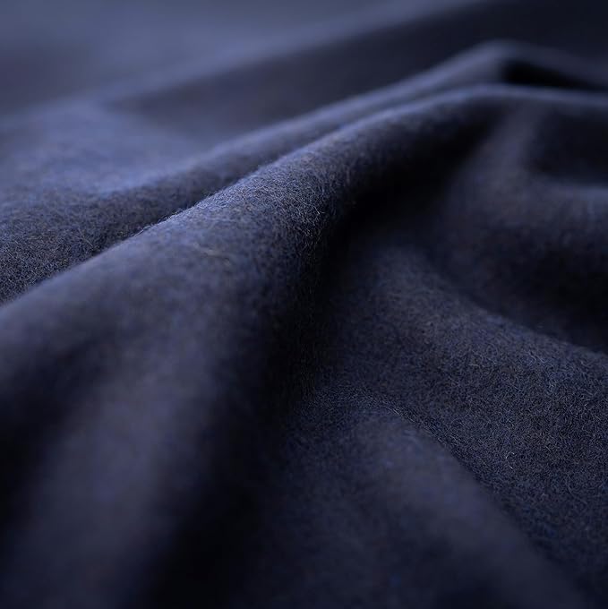 Arcturus Tahoe Wool Bed Blanket | Soft, Breathable Wool Blanket for Year-Round Comfort - King Size (90"x 108") | Thick, Washable & Warm (Navy Blue)