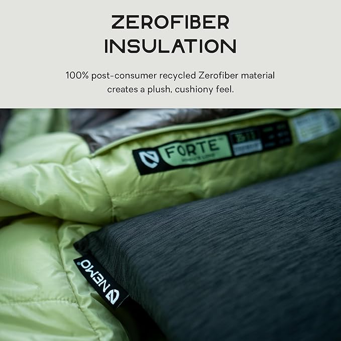 NEMO Equipment Fillo Elite Wide Ultralight Backpacking Pillow - Blue Horizon/Citron - One Size