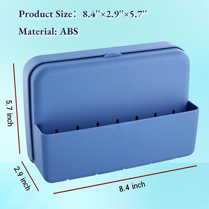 Cooler Accessories for Coleman YETI Coolers, Magnetic Storage Box,8.4 x 2.9 x 5.7 inch Organizer for Sunglasses, Scissors,Small Gadgets, Blue