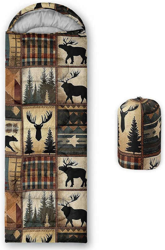 AILONEN Outer Space Astronaut Camping Sleeping Bags,Lightweight & Waterproof,3 Season Warm & Cool Weather,Cartoon Sleeping Bags for Kids,Boys Girls Travelling,Outdoors