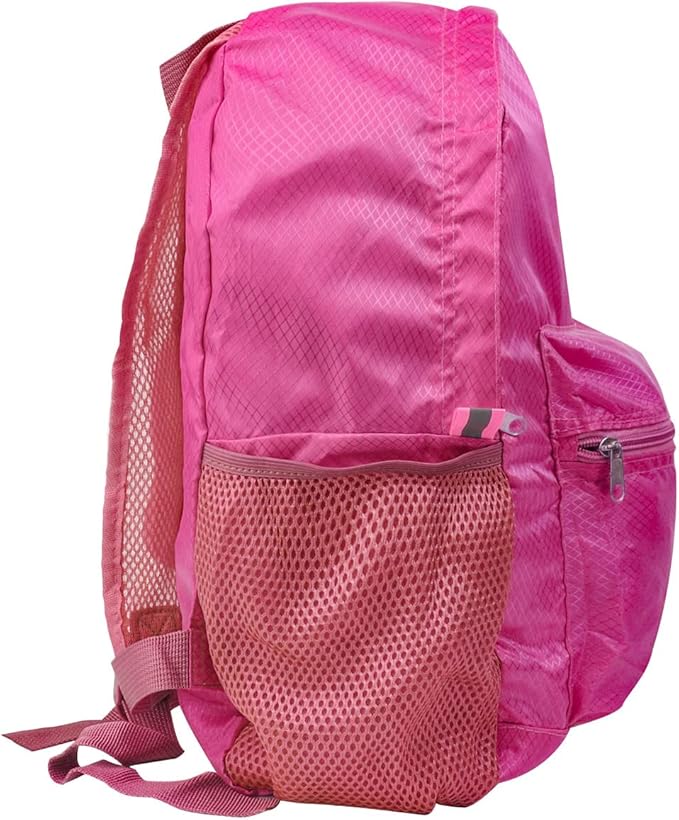 25L Backpack Packable Foldable Ultra Lightweight Water Resistant Durable Camping Travel Hiking Daypack for Men Women (Pink)