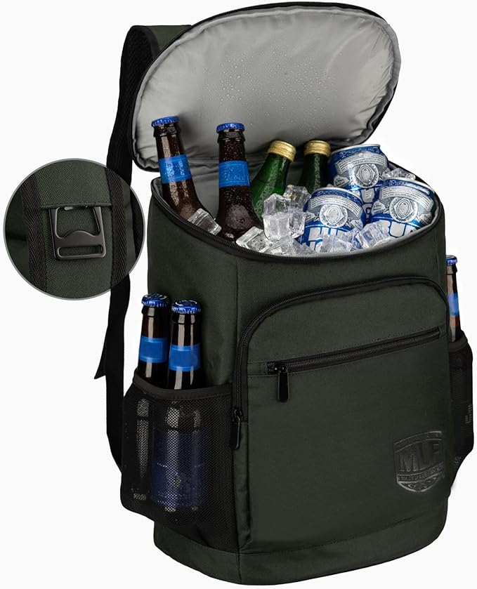 Mossy Oak MLF Fishing Cooler Backpack - Major League Insulated Leak Proof Beverage Coolers Bag