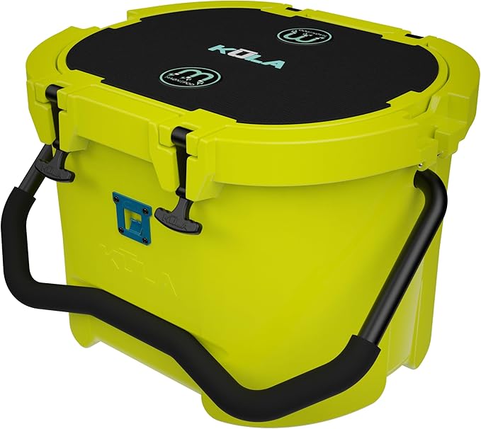 KULA by Bote Hard Shell MAGNEPod Compatible Cooler Travel Handle Rubber Closure Gatorshell Construction Strong Insulation 10 Gallon Capacity Portable Fishing Seat Multiple Colors