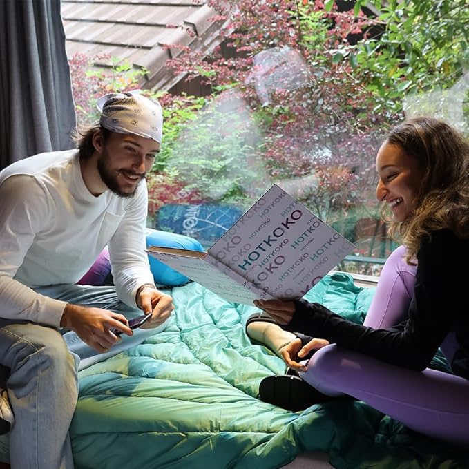 Camping Blanket,Puffy Printed Camping Blanket Lightweight Packable Outdoor Blanket for Camping,Traveling, Stadium, Hiking, Picnics