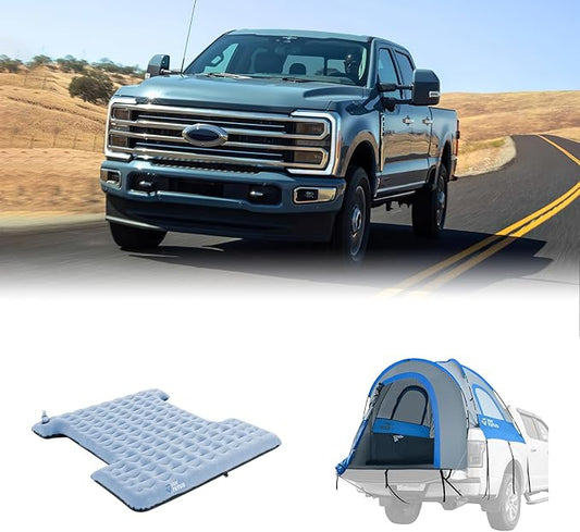 JoyTutus 6.5ft Truck Tent Blue+JOYTUTUS 3.0 Upgraded Light Version Truck Bed