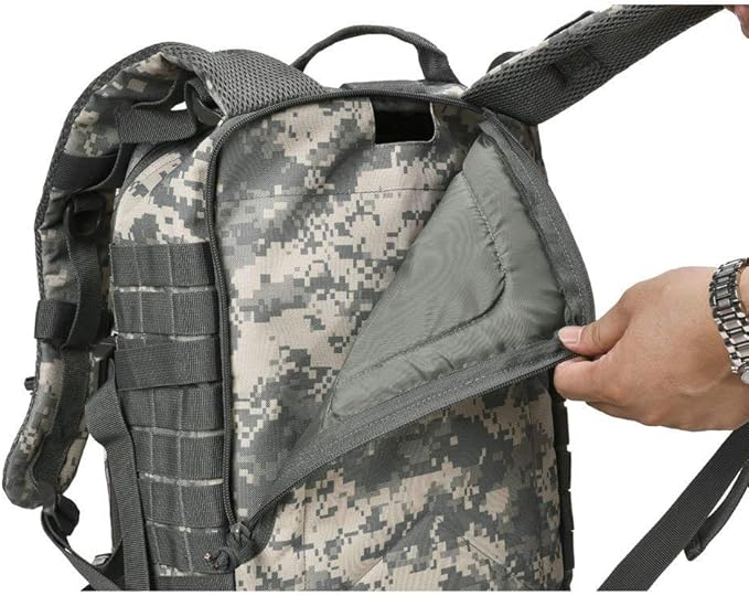 REEBOW GEAR Military Tactical Backpack for Men Large 34L Army 3 Day Assault Pack Molle Bag Backpacks (34L, ACU Camouflage)