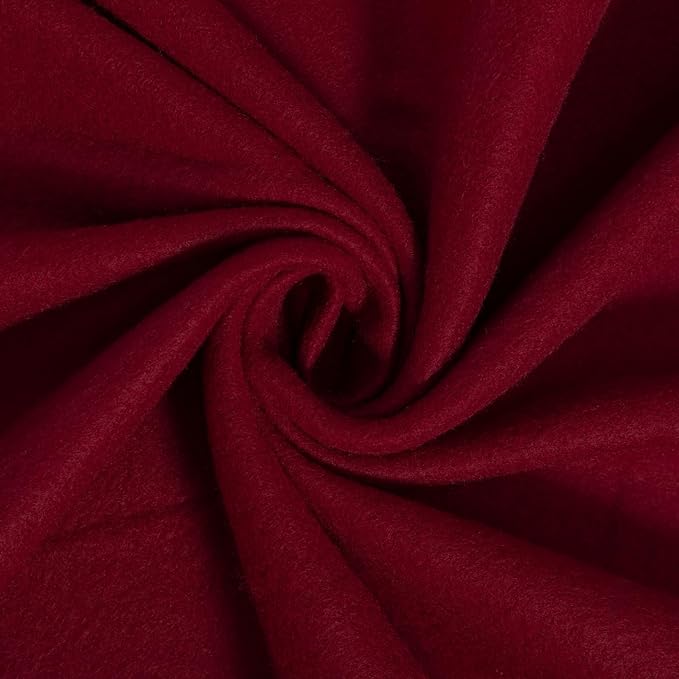 CAI TENG Fleece Throw Blanket 6 Pack Blankets Bulk Soft Lightweight Kid Blanket Cozy Small Blanket 50 x 60 Solid Pet-Friendly Bed Sofa Couch Fleece Fabric Travel Wedding Outdoor Burgundy