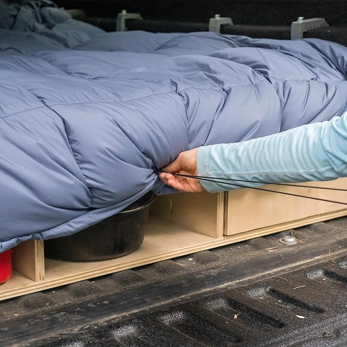 HEST Packable Down Comforter for Camping, Double Size - Warm Outdoor Puffy Blanket, Down Blanket with 50-L Tote, Hydrophobic Duck Down - Perfect for Hiking, Camping, Backpacking & Outdoor Adventures