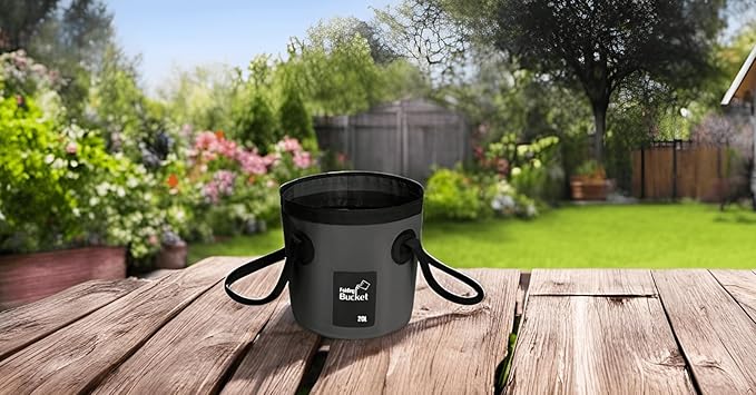 BANCHELLE Collapsible Bucket Water Container Portable Folding Camp Wash Basin for Outdoor Traveling Hiking Fishing Car Washing Gardening Camping 2 PCS
