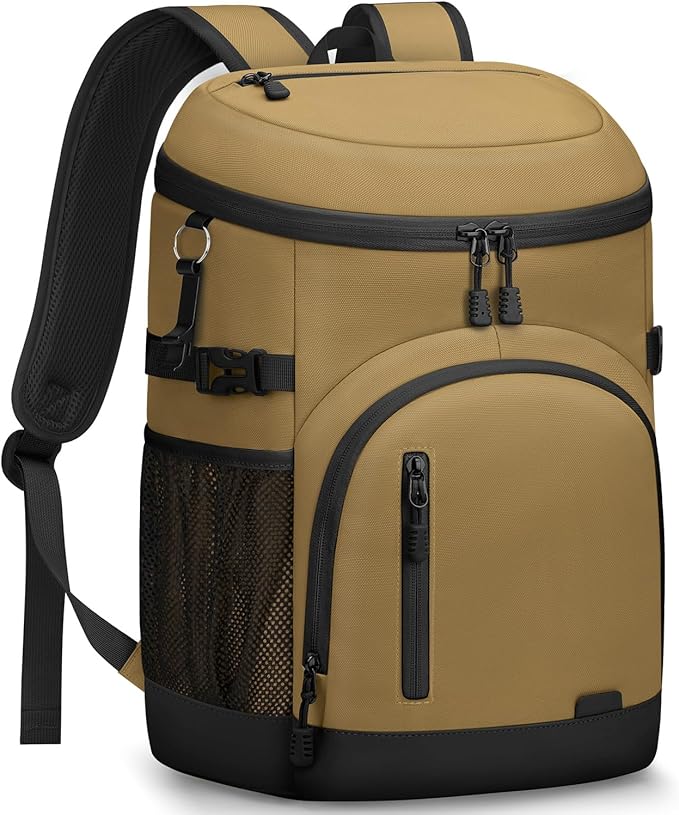 Cooler Backpack Insulated Waterproof,30/45 Cans Backpack Coolers Leakproof Lunch Backpack for Men Women Portable Soft Cooler Bag for Beach Camping Trave Picnic