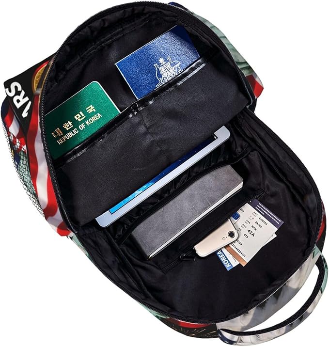 Rucksacks Lightweight Multipurpose Anti-Theft USA 250th Anniversary America Patriotic Art Shoulder Bag Big Capacity Traveling Camping Backpack With Side Pockets