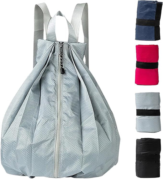 Ultra Lightweight Waterproof Small Hiking Backpack,Packable, Foldable Collapsible for Beach, Camping And Gym,Small Gym Bag, casual daypacks, Travel Backpack, (Light Grey)