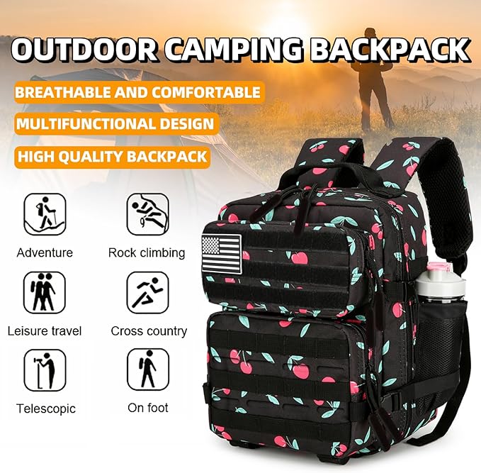9L Mini Tactical Backpack for Men and Women Tactical Backpack Small for Hiking Small Tactical Bag Fitness Pack