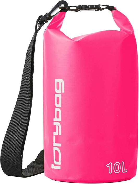 IDRYBAG Dry Bag for Kayaking Waterproof 2L/5L/10L/15L/20L, Small Dry Sack Waterproof Bag for Boating
