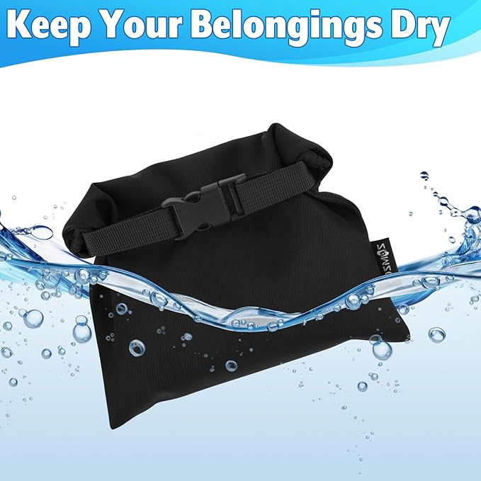 Cosmos 3 Pcs Waterproof Dry Bag, Mini Waterproof Pouch Portable Dry Sacks Small Roll Top Storage Bag for Outdoor Travel Kayaking Boating Camping Hiking (Medium Size)