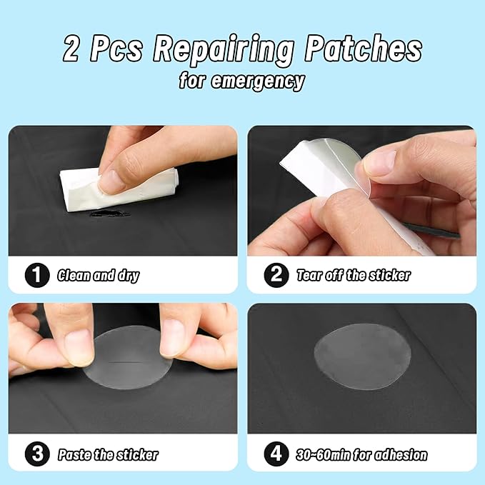 ONTYZZ Inflatable Seat Cushion Lightweight Stadium Seat Pad Travel Air Seat Cushion for Hiking Office Airplane Stadium Car