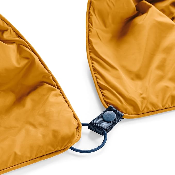 Huzi Infinity Travel - Packable Blanket - Puffy - for Travel Outdoor Picnic Trip Camping Beach - 57 x 38 (Ochre Yellow)