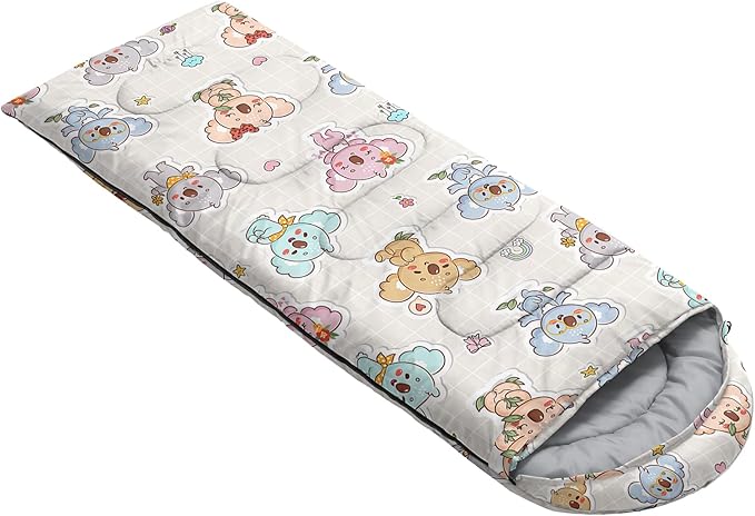 Sleeping Bags for Adults and Kids Camping Sleeping Bags for Girls and Boys Lightweight Waterproof Cold/Warm 3-Season Outdoor Travel with Compression Bags
