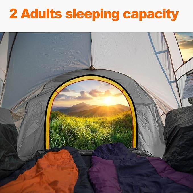 Pickup Jeep Truck Bed Tent, Tacoma Bed Tent, Tacoma Tent for 2 Person, Waterproof PU2000mm Double Layer with Rainfly, Full-Size Compact