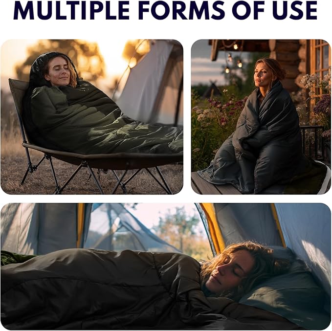0 Degree XXL Sleeping Bags for Adults Cold Weather,Camping Sleeping Bag with Compression Sack for Winter Hiking, Hunting,Traveling