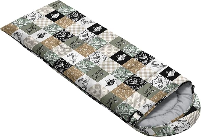 Kids Sleeping Bag for Boys Girls,Bohemian Cowboy Print-Lightweight Warm Portable Outdoor Indoor-Waterproof Cold Weather Resistant Sleeping Bag for Camping Hiking